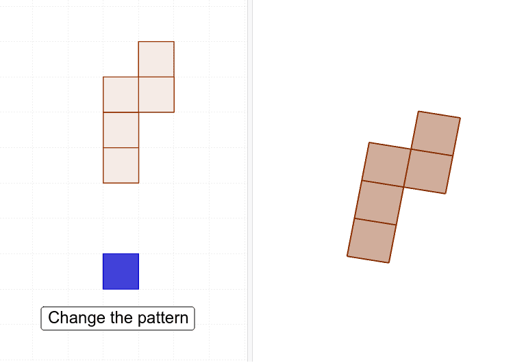 Net of Cube GeoGebra
