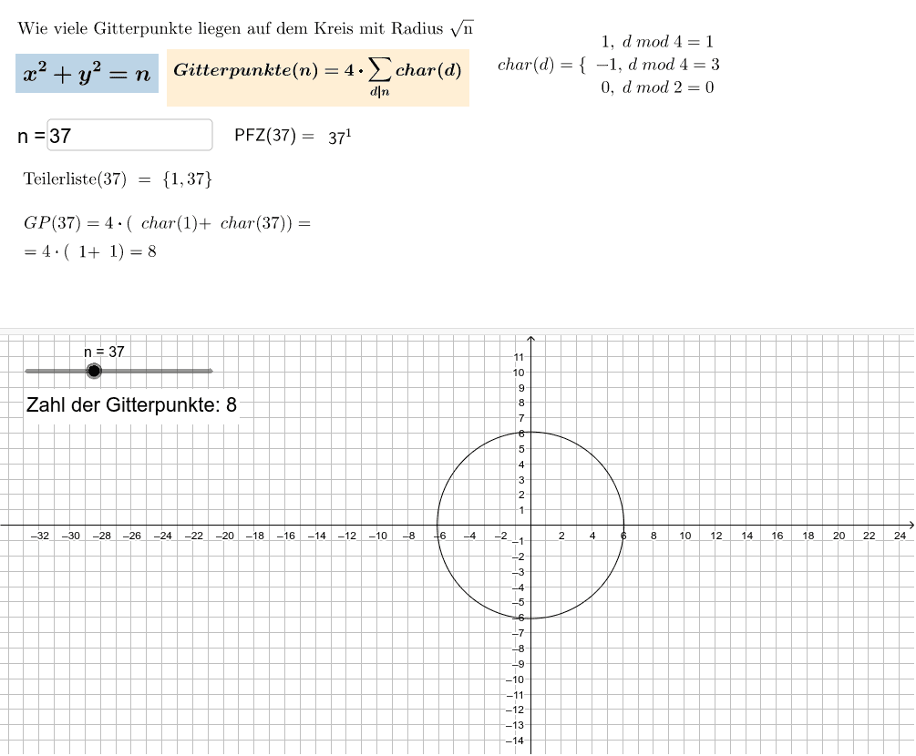 GeoGebra Applet
