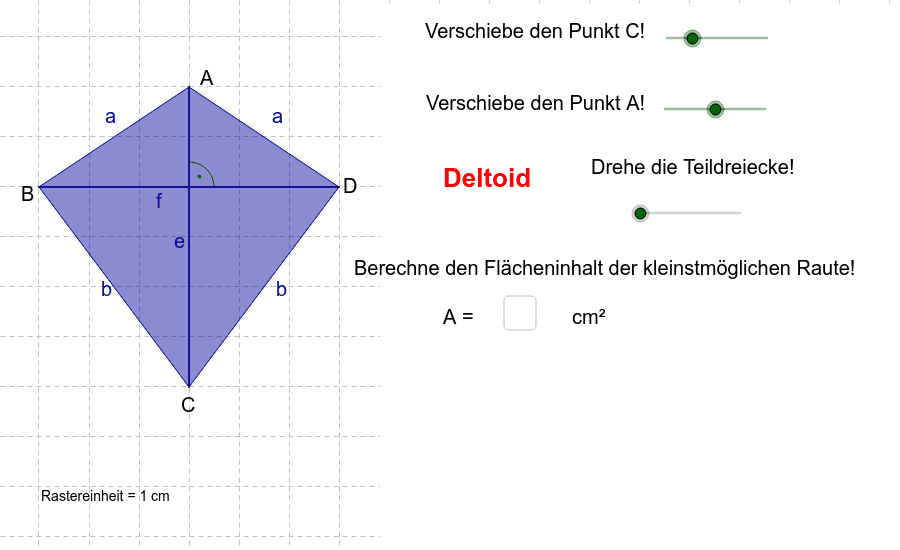 Deltoid Raute Quadrat GeoGebra