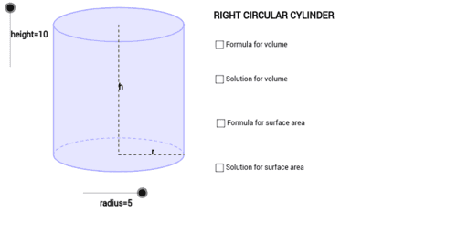 Right Circular Cylinder – GeoGebra