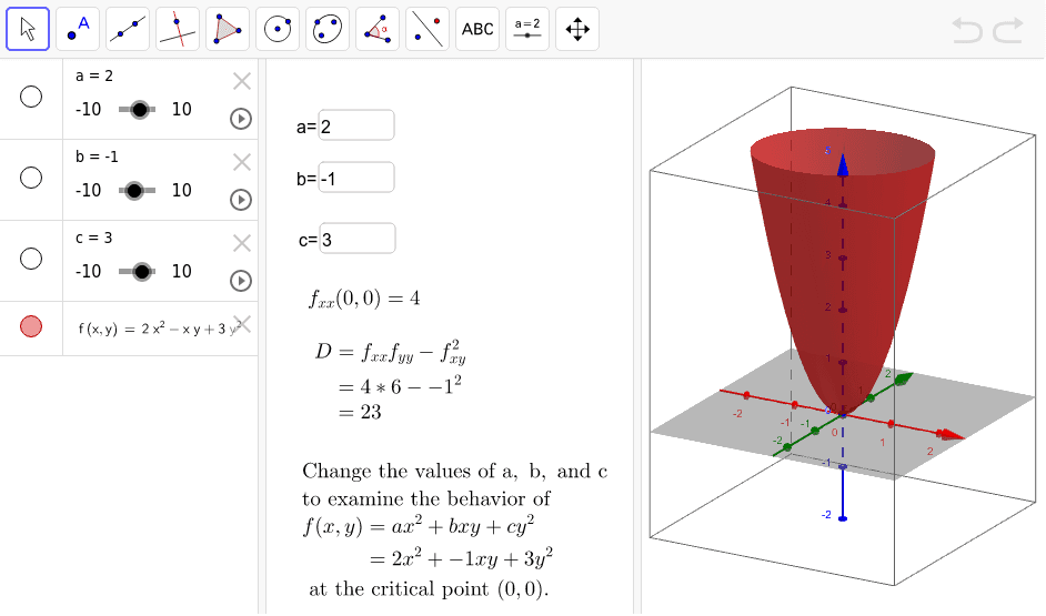 GeoGebra Applet
