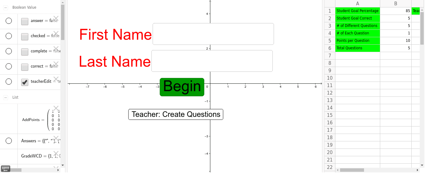 GeoGebra Applet