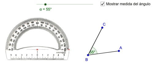 Cómo medir un ángulo – GeoGebra