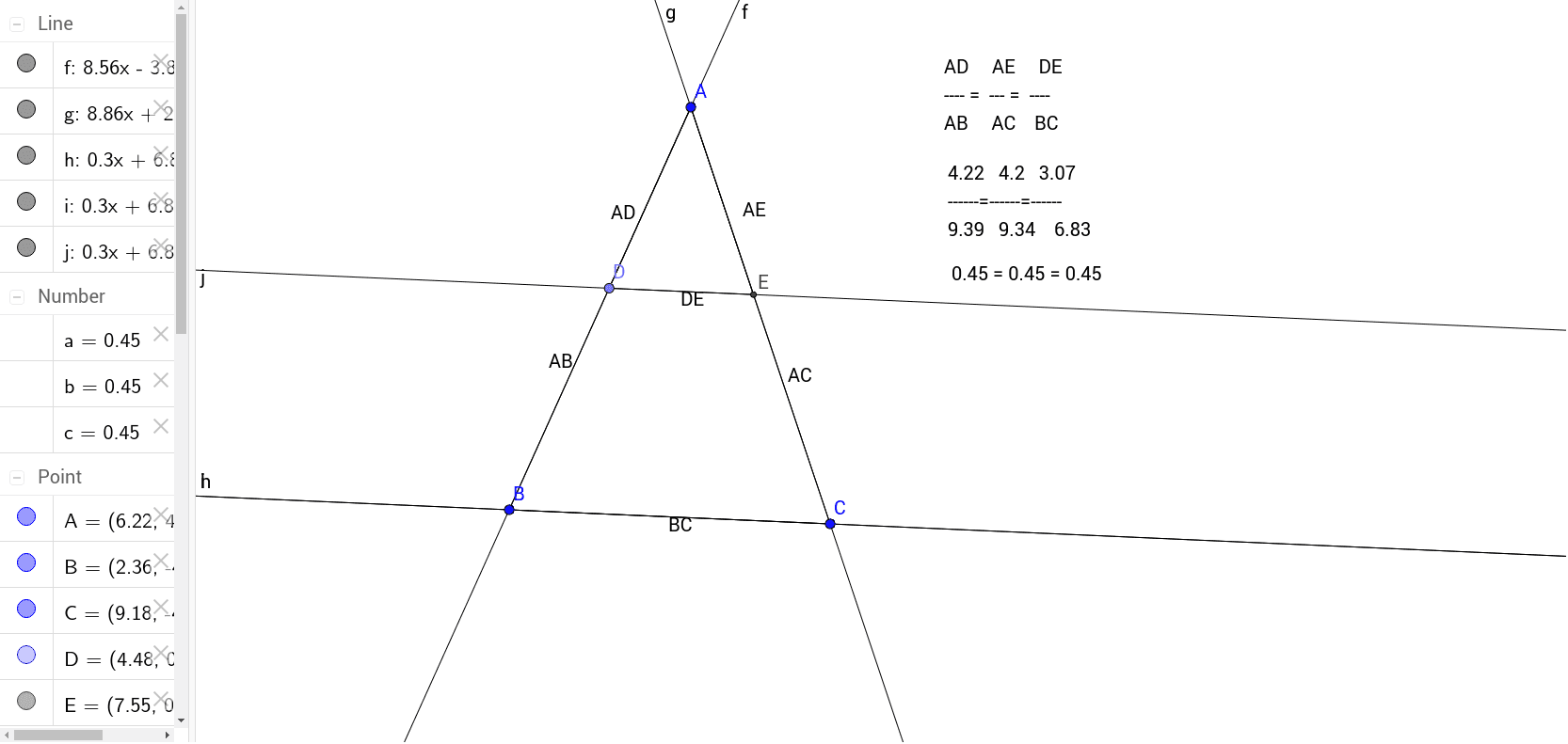 converse of thales theorem