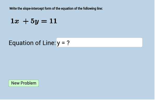 Use scrap paper to manipulate the equation and isolate y.