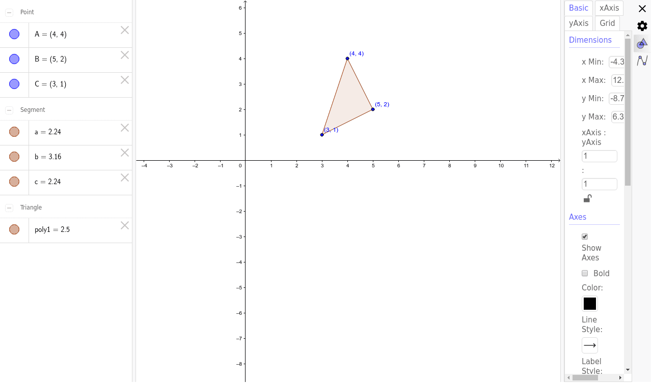 GeoGebra Applet