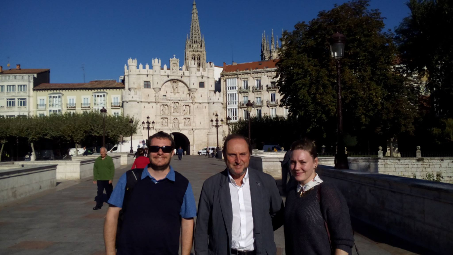Zoltán Kovács, Tomás Recio und Csilla Sólyom-Gecse (Burgos, Spanien, 2016)