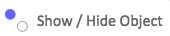 While using this tool, you may click objects to hide them while still keeping any objects constructed from them.