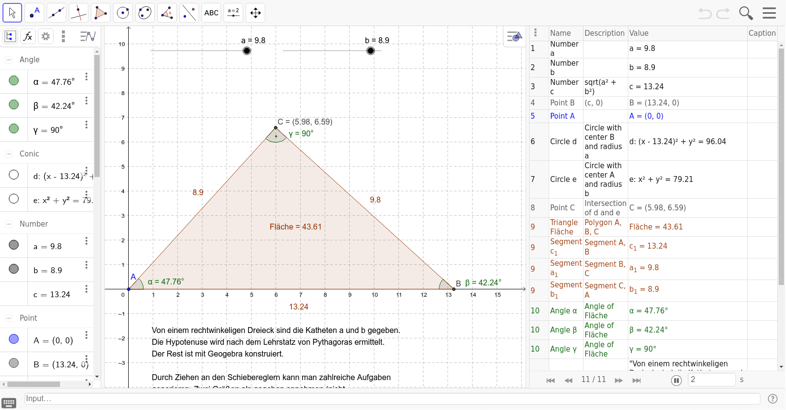 GeoGebra Applet