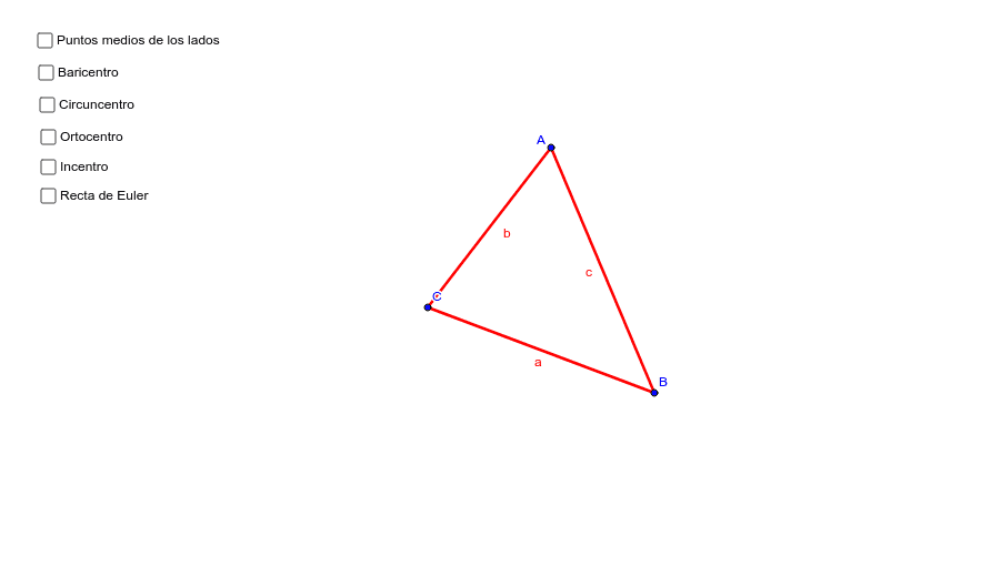 Puntos Y Rectas Notables Del Triangulo Geogebra