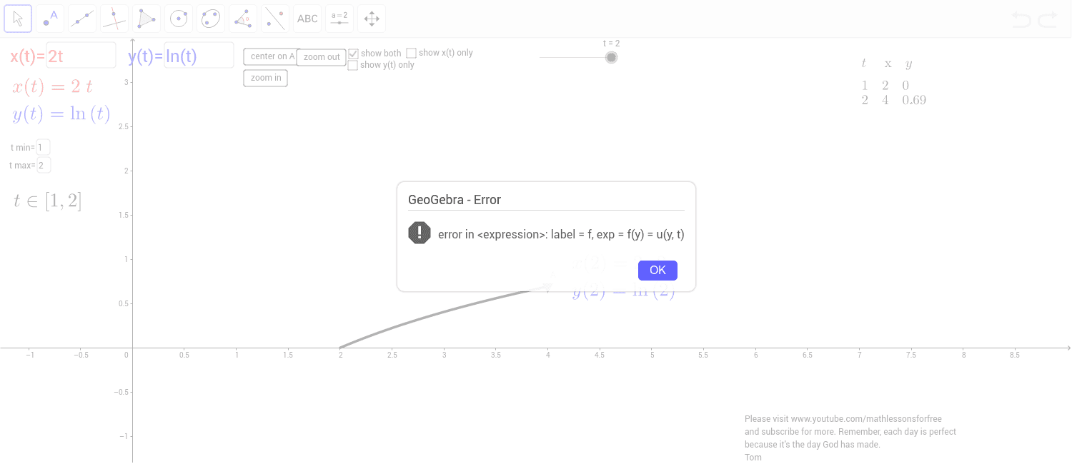 GeoGebra Applet