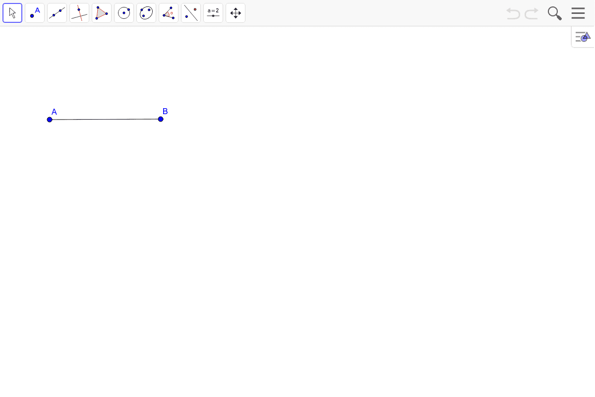 Construct a segment twice as long as the given segment.