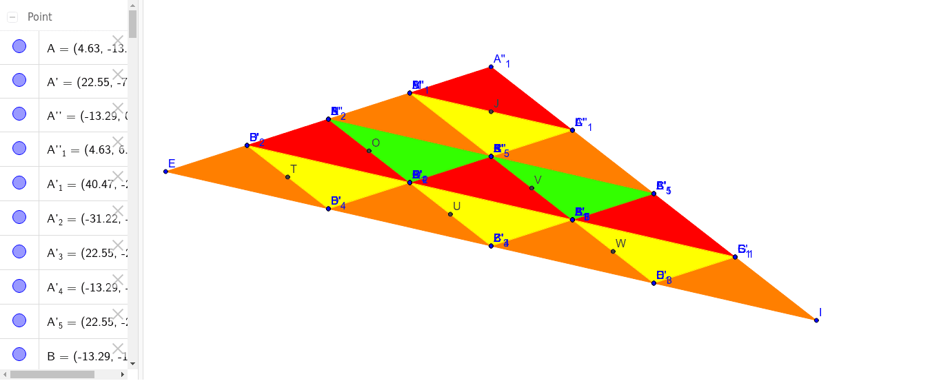 Triangle Tessellation 1 GeoGebra