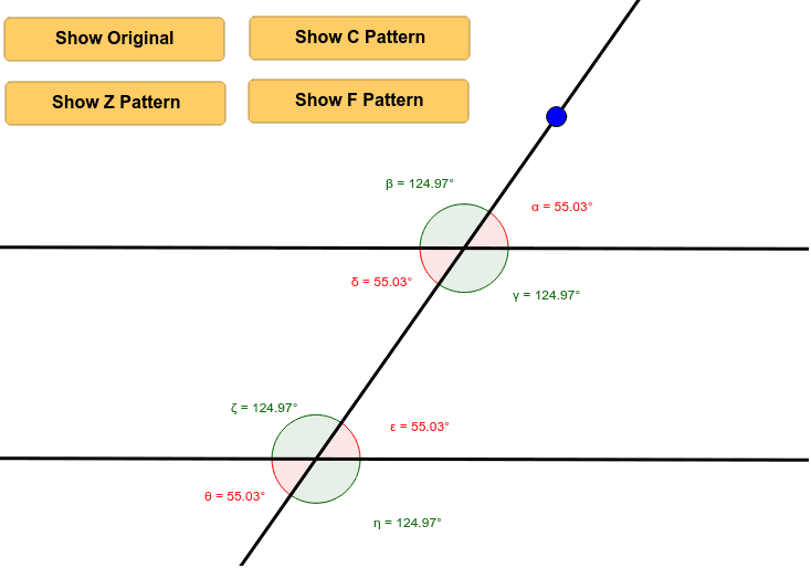 Related Angles Summary GeoGebra