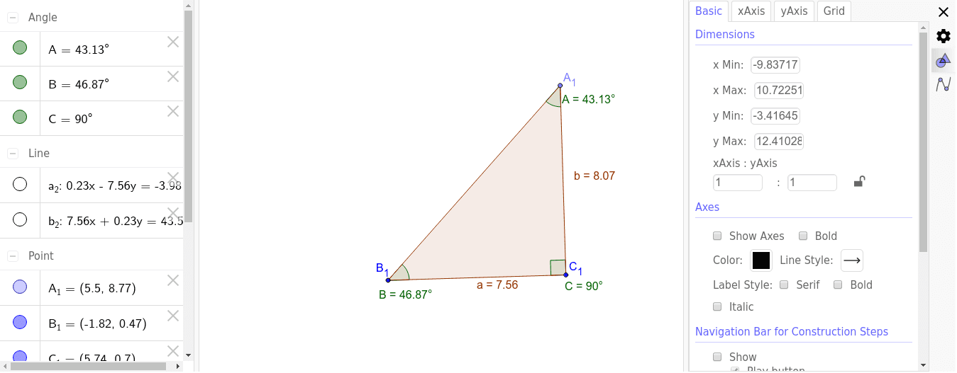GeoGebra Applet