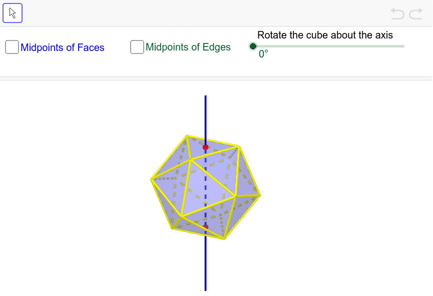 Rotational Symmetry of Icosahedron – GeoGebra