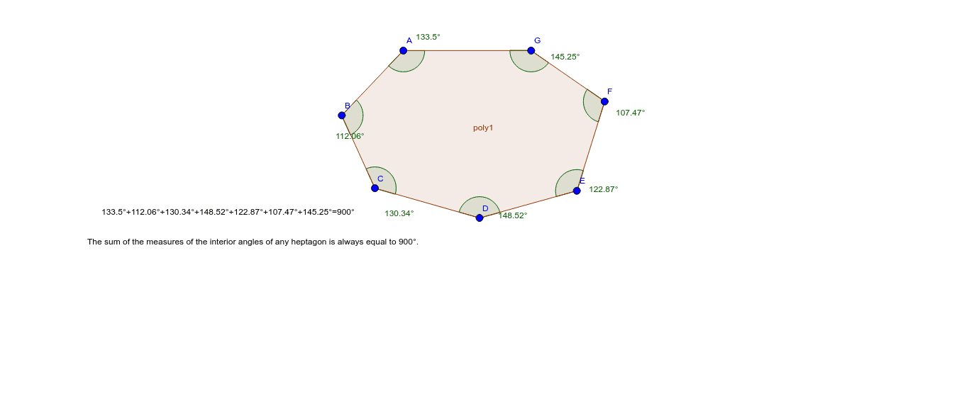 Heptagon Interior Angle Sum Geogebra