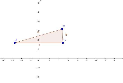 Височини в правоъгълен триъгълник – GeoGebra