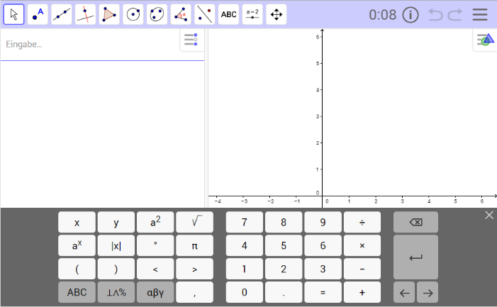GeoGebra Prüfung aktiviert