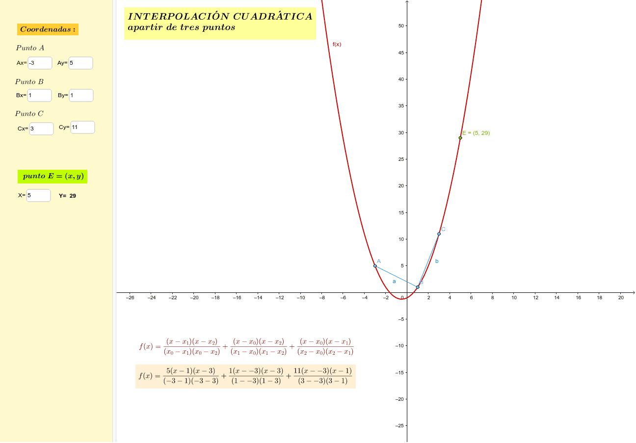 GeoGebra Applet