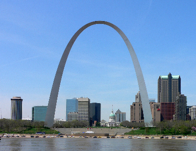 Die Gateway Arch in St.Louis, Missouri
