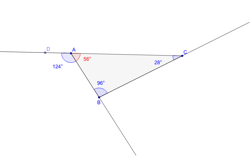 Remote Interior Angles Of An Exterior Angle Geogebra