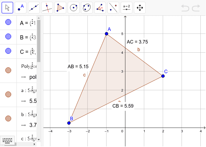 Calculate the perimeter of this triangle
