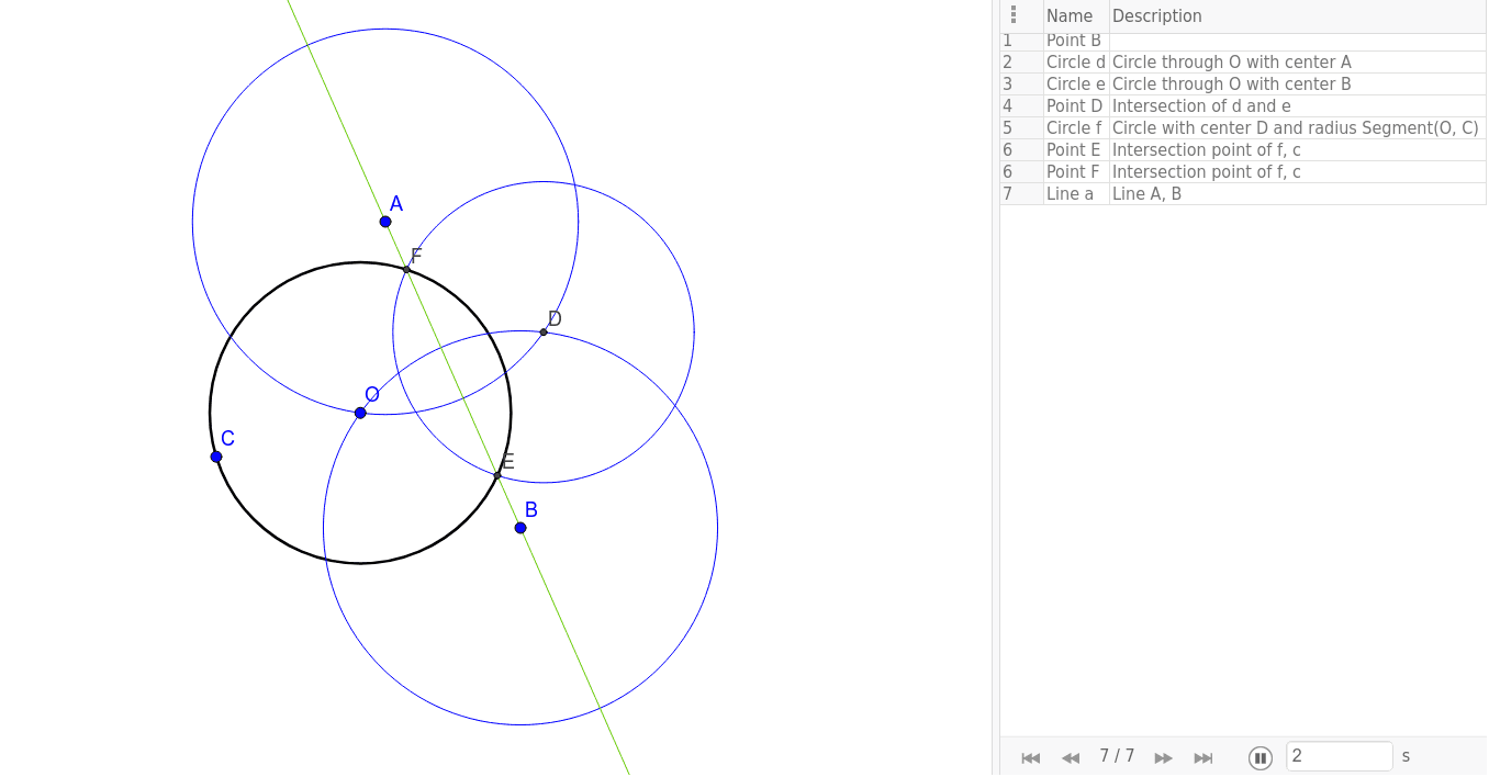 GeoGebra Applet
