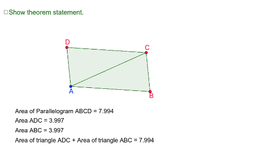 Theorem 17 – GeoGebra