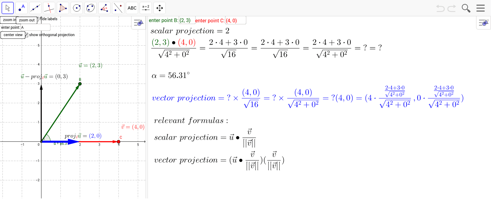 GeoGebra Applet