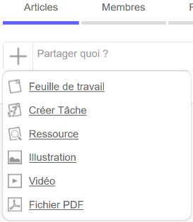 Clic sur le +