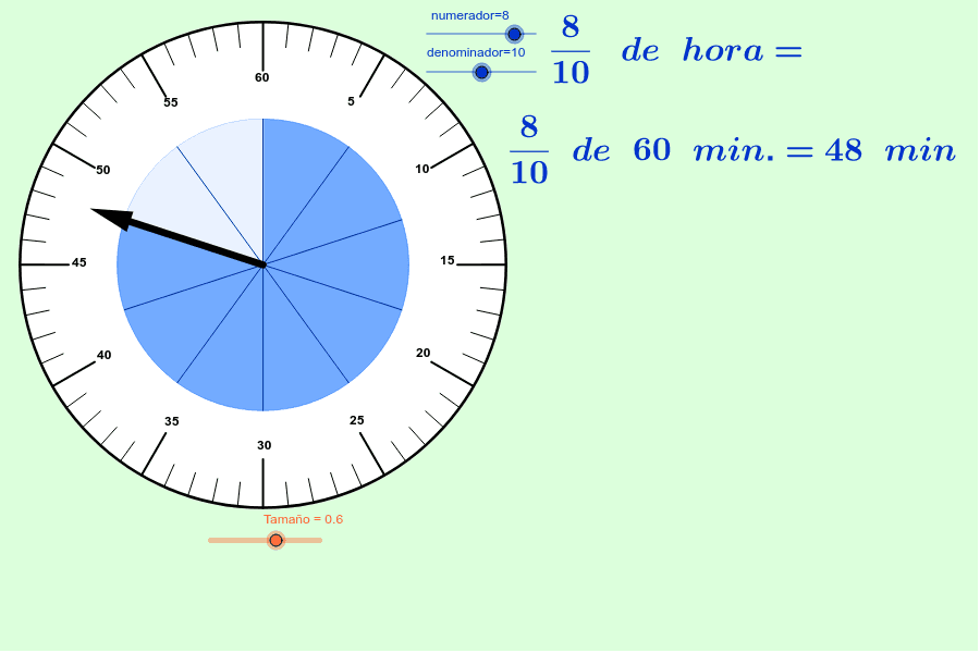 Fracciones De Hora Geogebra