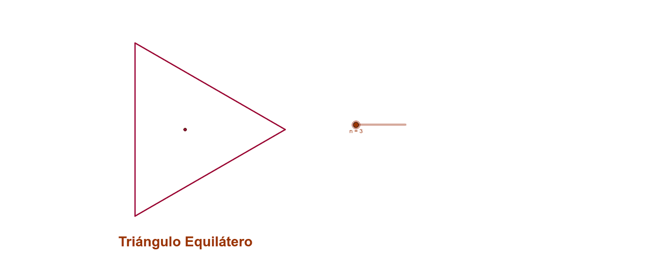 Desplaza el deslizador y observa la figura geométrica que se forma