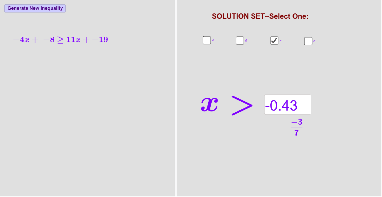 GeoGebra Applet
