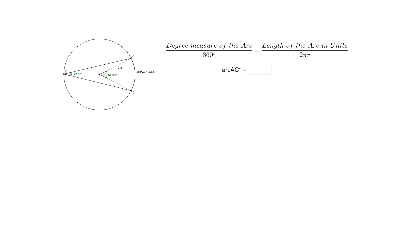 GeoGebra Applet
