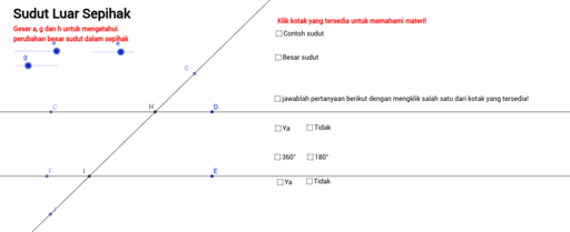 Sudut Luar Sepihak Geogebra