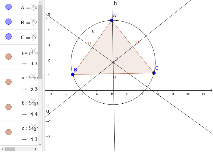 Triangle 1 / Circle Through Center and 1 Vertex Press Enter to start activity