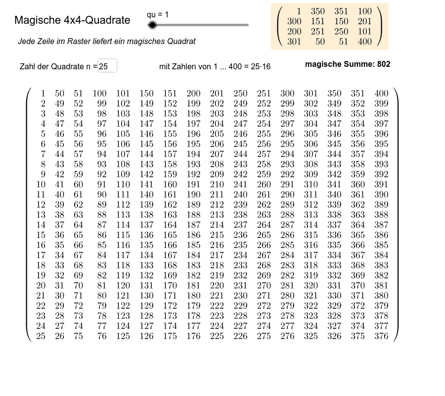 GeoGebra Applet