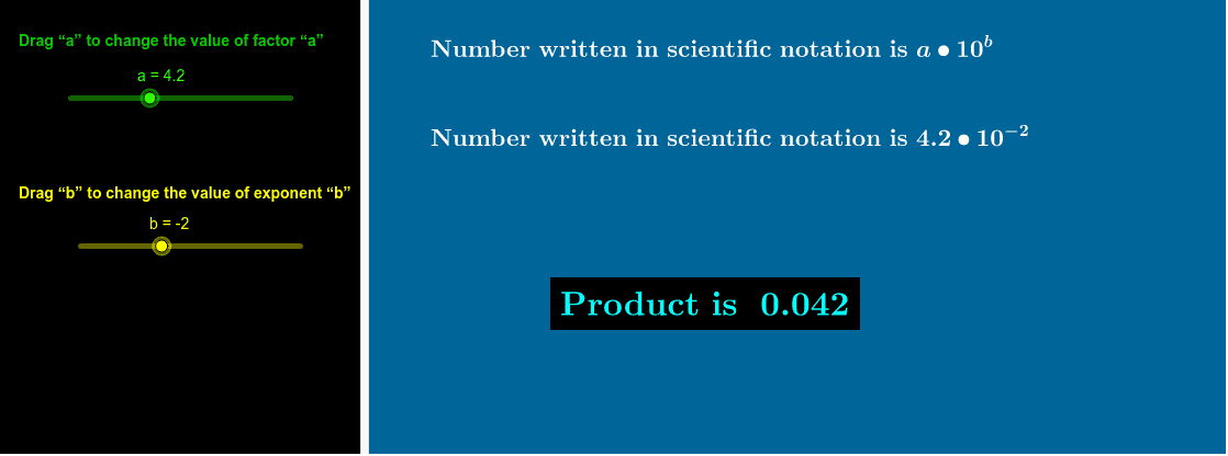 Move the sliders and watch how changing the numbers changes our product.