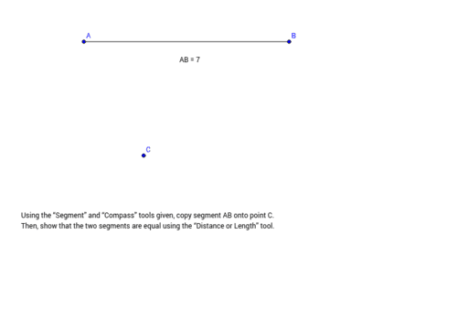 Basic Construction Activities – GeoGebra