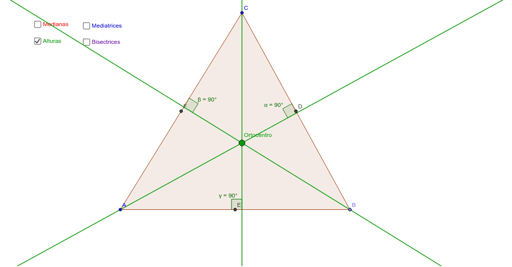 Rectas Y Puntos Notables Del Triángulo Geogebra