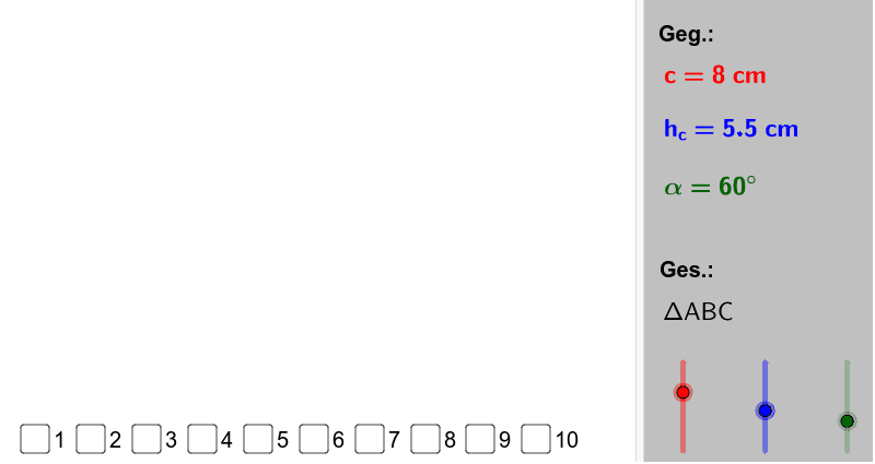 GeoGebra Applet