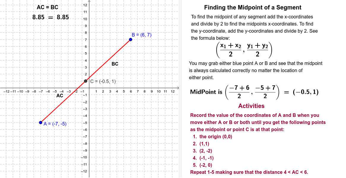 GeoGebra Applet