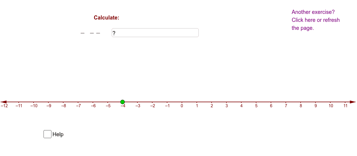 Adding and subtracting negative numbers – GeoGebra Adding and subtracting negative numbers