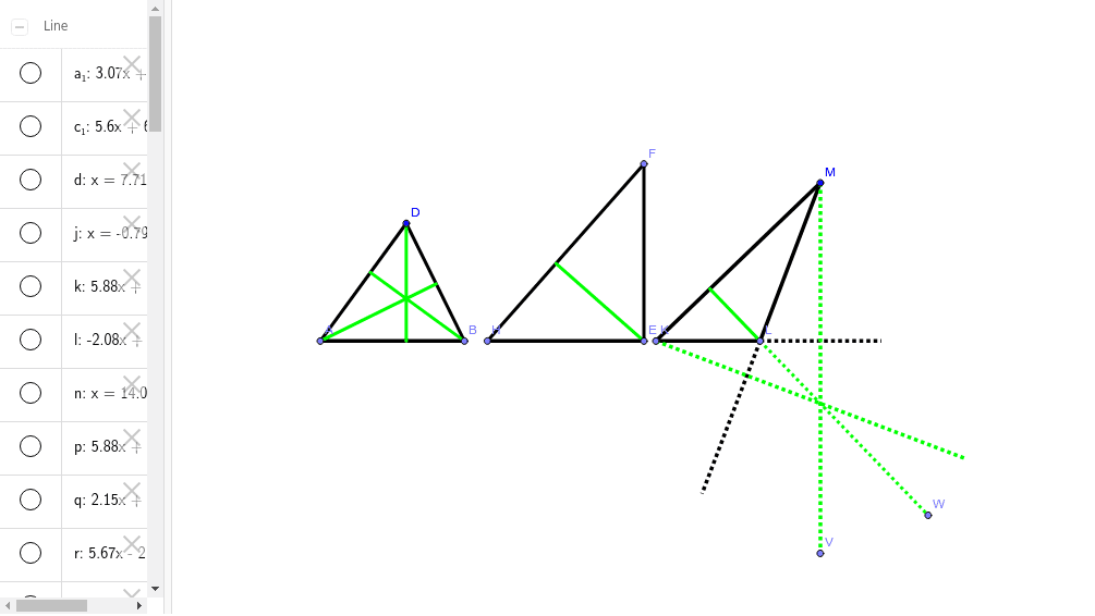 三角形 垂心 Geogebra