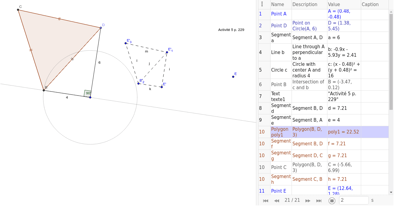 GeoGebra Applet