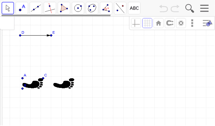 Tarefa 1 – Construir um friso usando as ferramentas do GeoGebra ( Exemplo) .