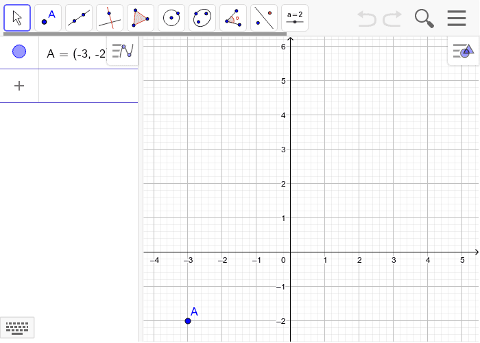 The given point lies on a line with a slope of 3/2. Plote two other points that are on the line. Be sure to show the coordinates of the two points.