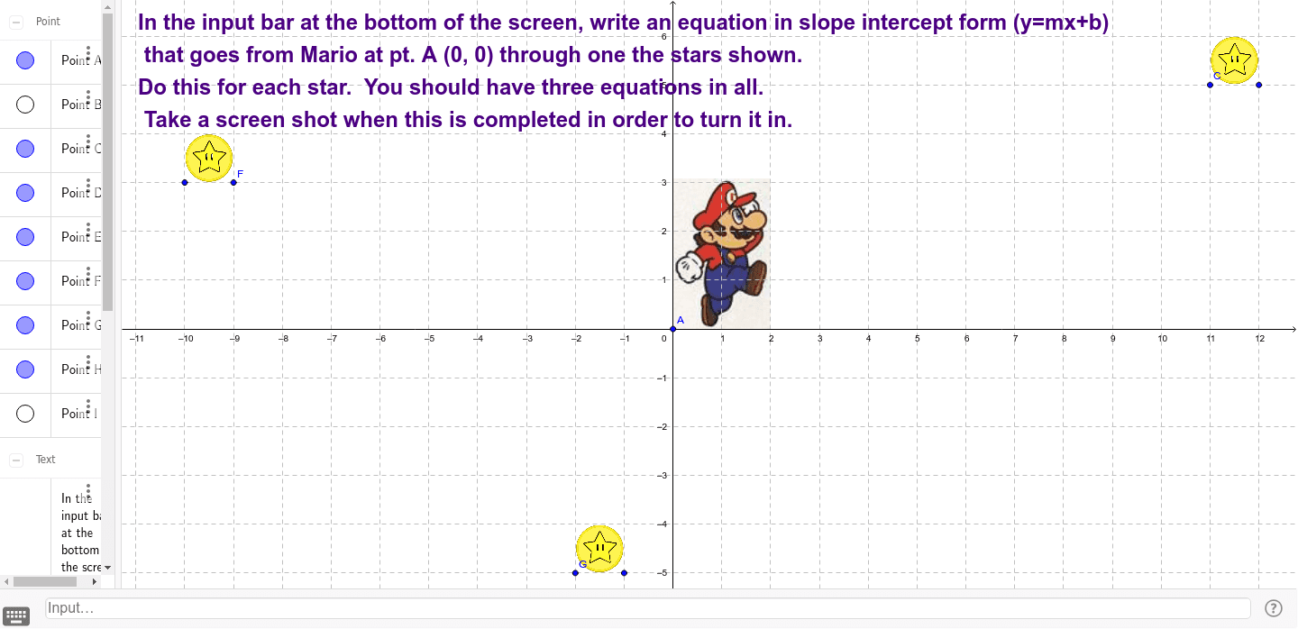 Mario Equations 1 GeoGebra