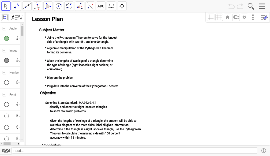 GeoGebra Applet
